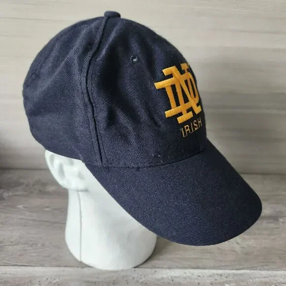 Vintage New Era Notre Dame Fighting Irish Pro Model 30% Wool Cap Fitted 7 1/8 - Picture 9 of 12